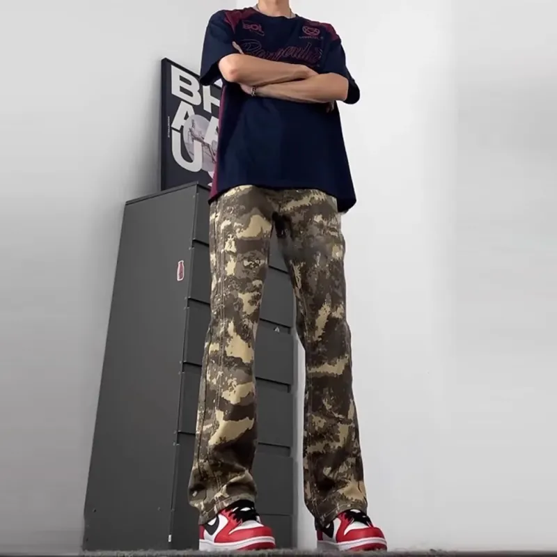 Struggle Vintage95 Jeans Unisex Desert Camouflage-1