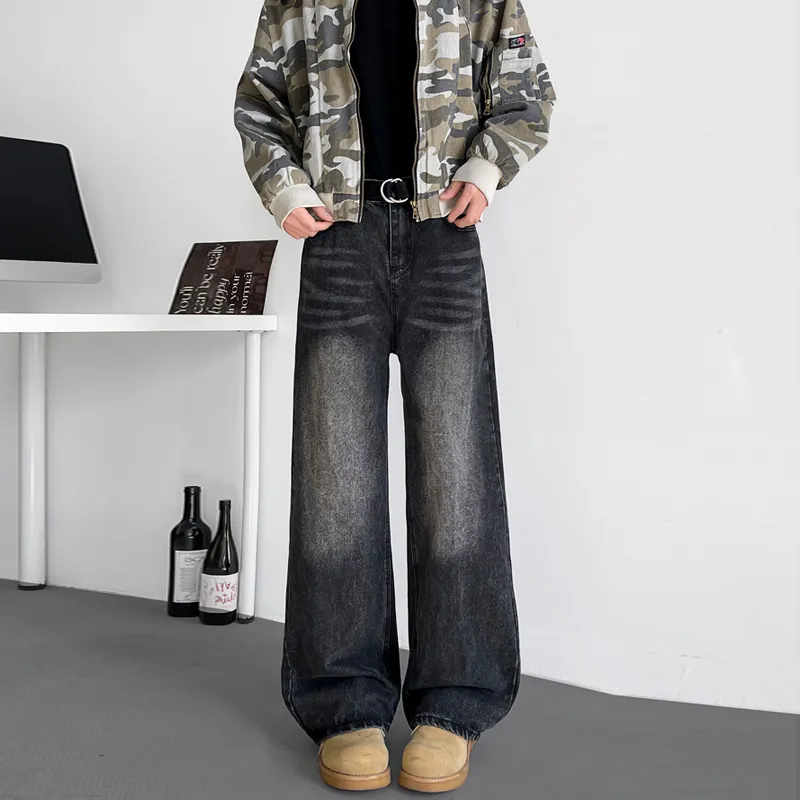 Struggle Vintage95 Jeans Unisex Black Gray-1