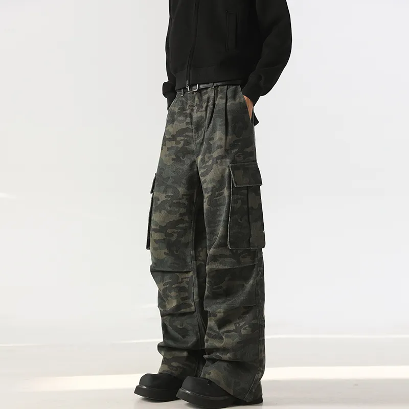 Struggle Vintage95 Jeans Unisex Green Camouflage-2