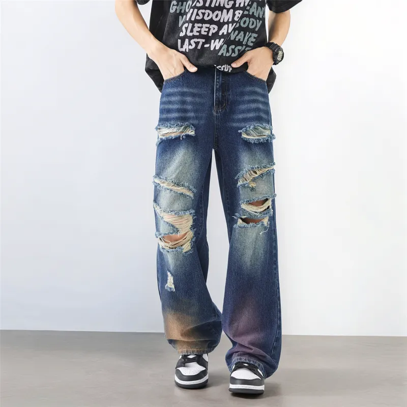 Struggle Vintage95 Jeans Unisex Blue Gray-1