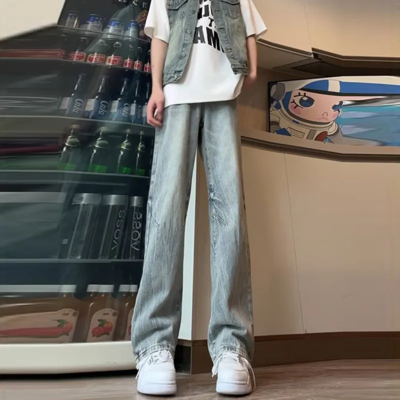 Struggle Vintage95 Jeans Unisex Light Blue-5