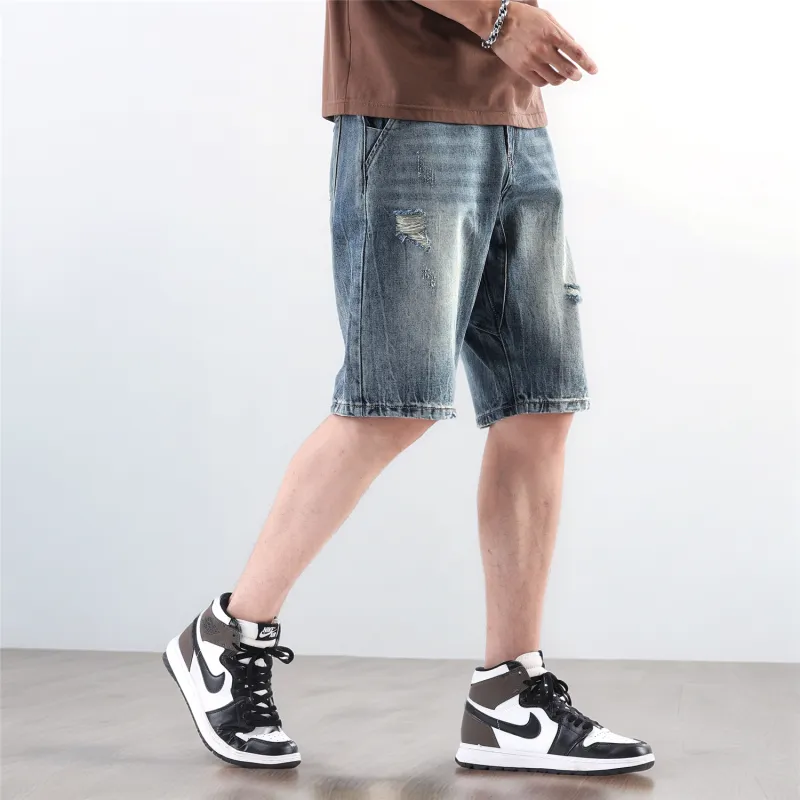 Struggle Vintage95 Denim Shorts Unisex Blue-3