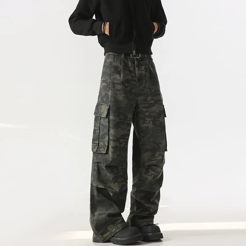 Struggle Vintage95 Jeans Unisex Green Camouflage-4