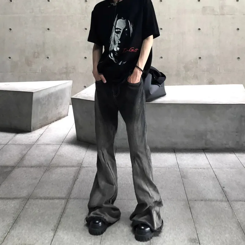 WELTER EXPERIMENT Trendy Versatile Jeans Unisex Classic Black-9