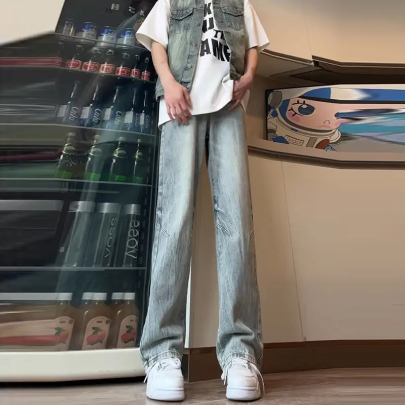 Struggle Vintage95 Jeans Unisex Light Blue-2