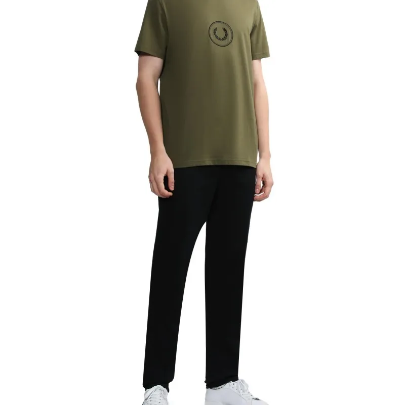 FRED PERRY T Shirts Men Green-4