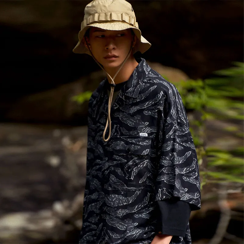 Alpha Industries SS24 Shirt Unisex MLX/Camouflage Gray-2