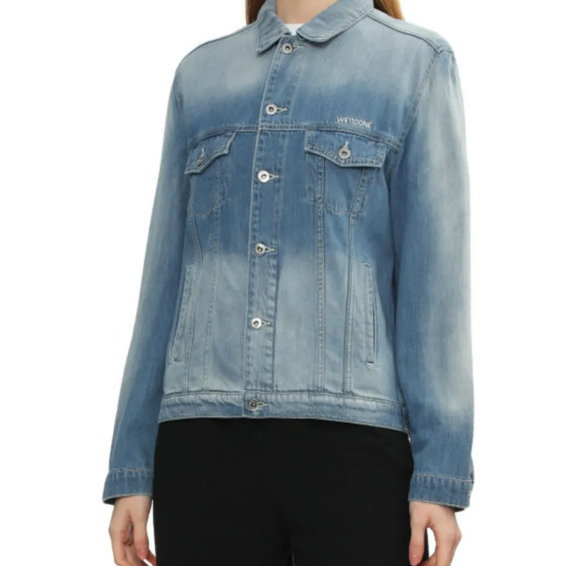 WE11DONE Denim Jackets Women's Blue-3