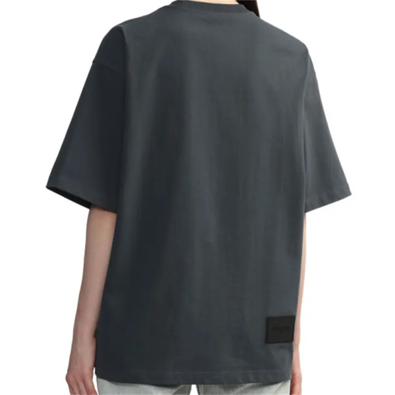 WE11DONE Multi Logo T Shirt 'Charcoal'-4