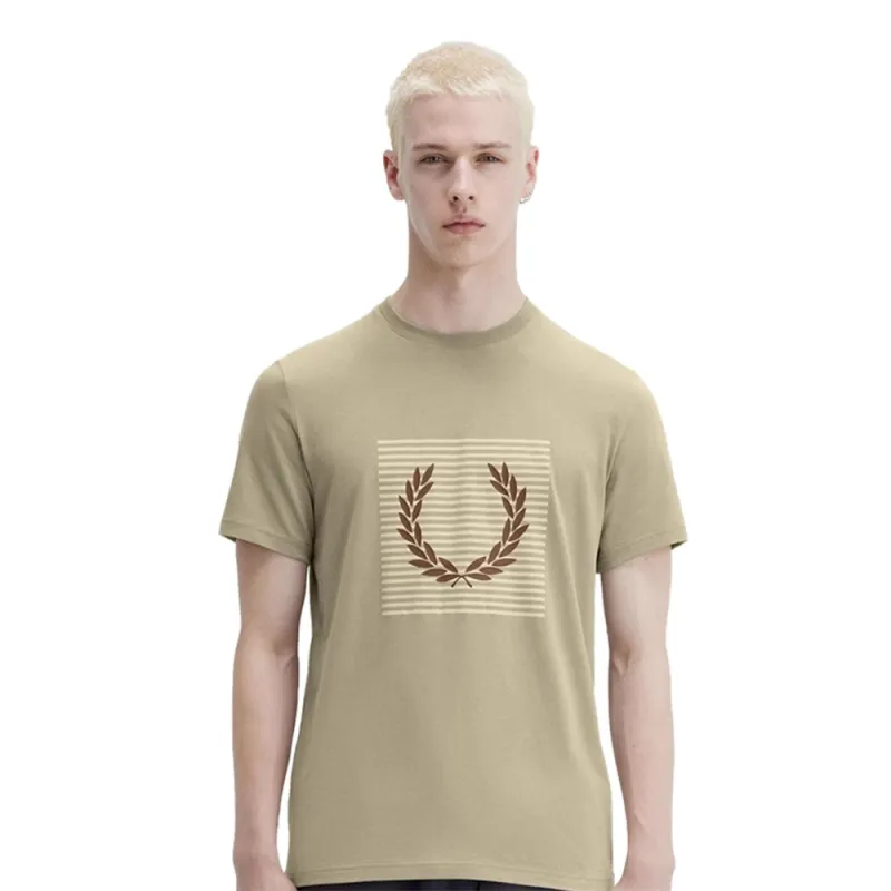 FRED PERRY SS25 T Shirt Men's Green GRL-1