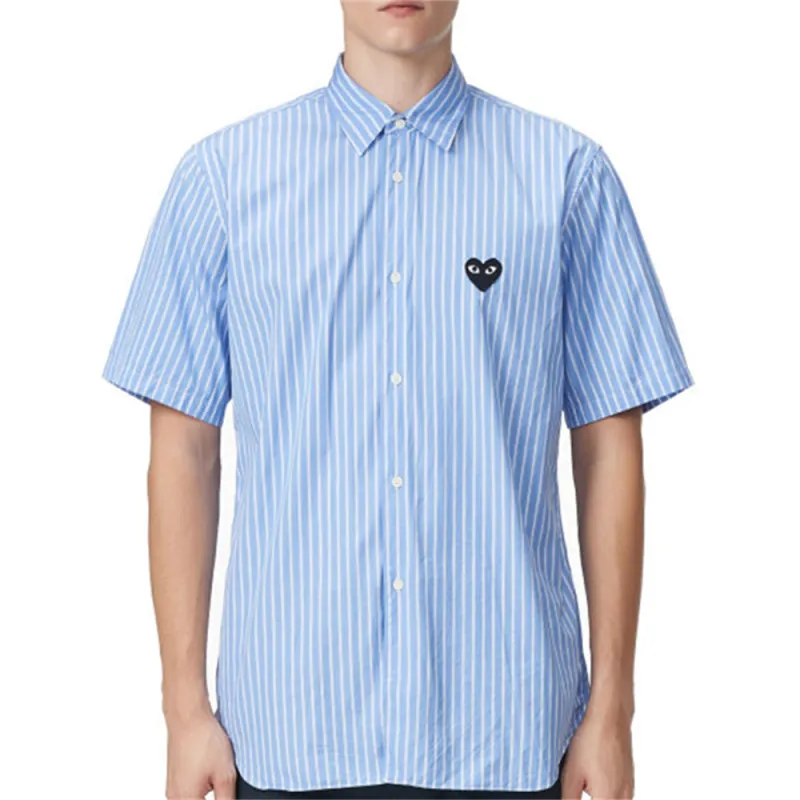 CDG Play Shirt Men's Light Blue-1