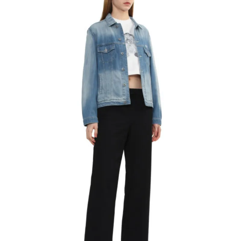 WE11DONE Denim Jackets Women's Blue-2