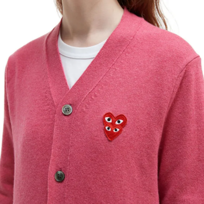 CDG Play Knitwear Unisex Pink-5