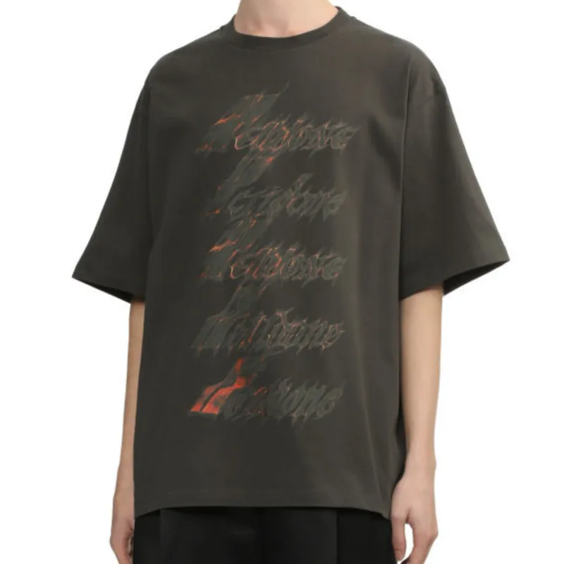 WE11DONE Logo print T shirt-3
