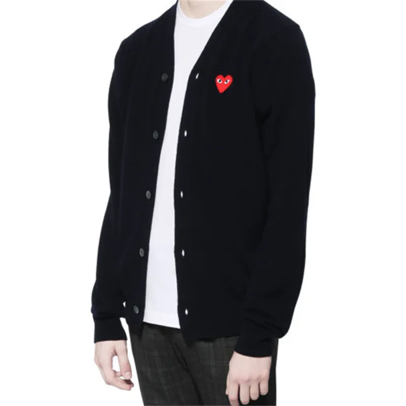 CDG Play SS24 Sweater Unisex Navy-2