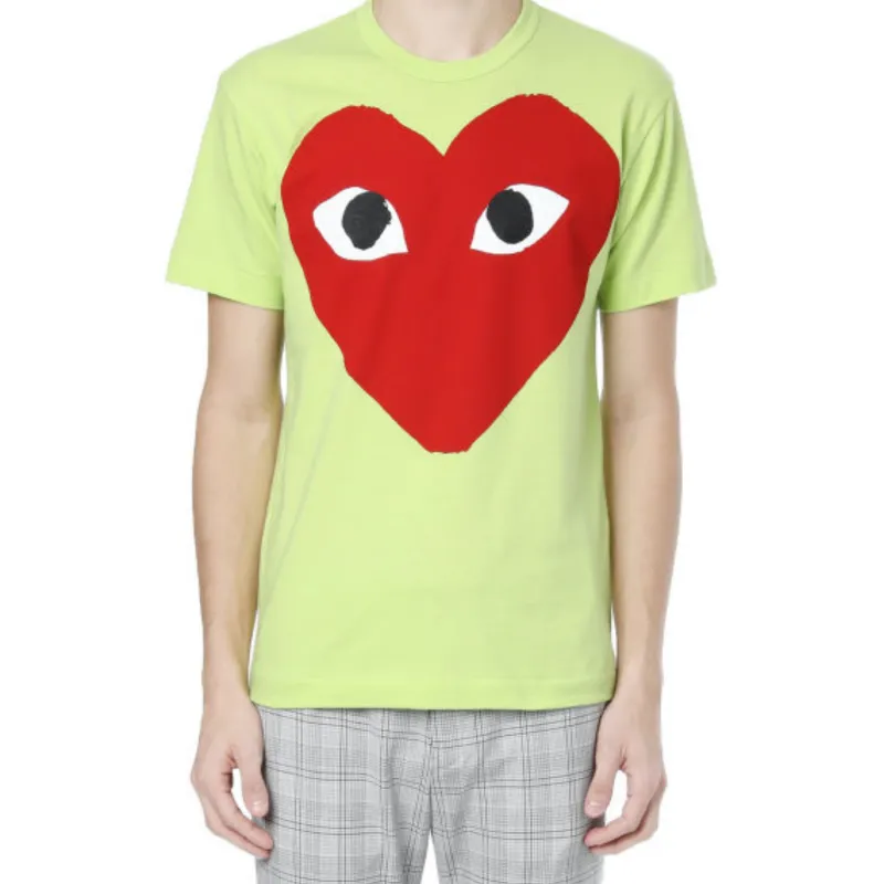 CDG Play T Shirts Men Green-1