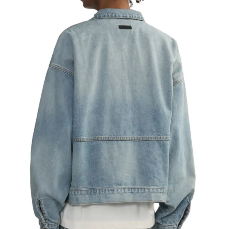 Fear Of God Essentials Denim Trucker Jacket-4