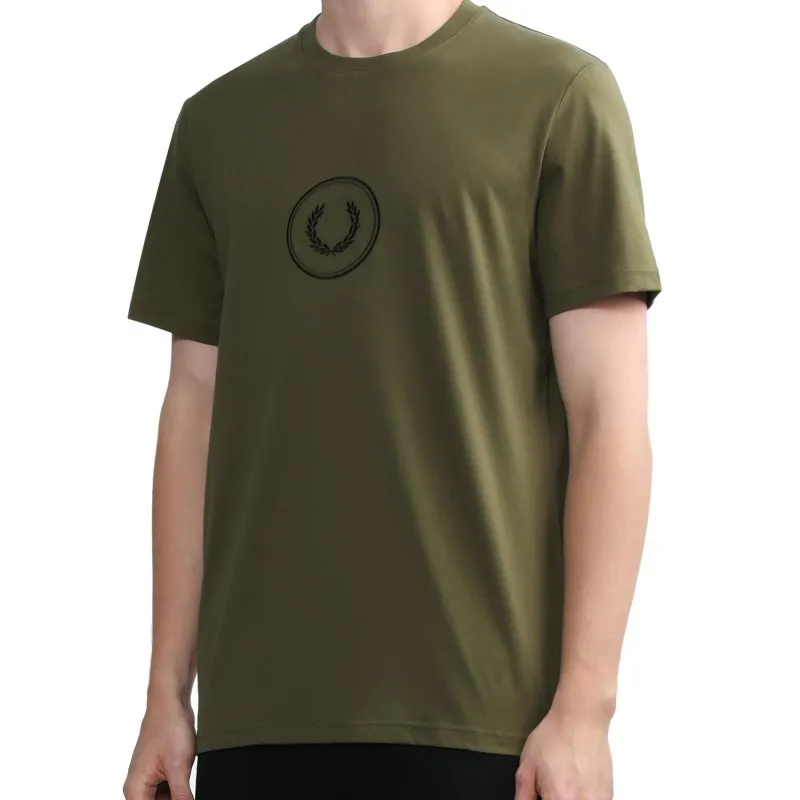 FRED PERRY T Shirts Men Green-2