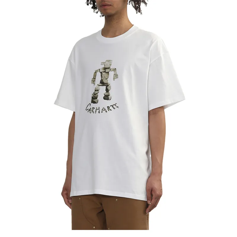 Carhartt WIP SS25 S/S Cairn Man T Shirt T Shirt Men's White-2