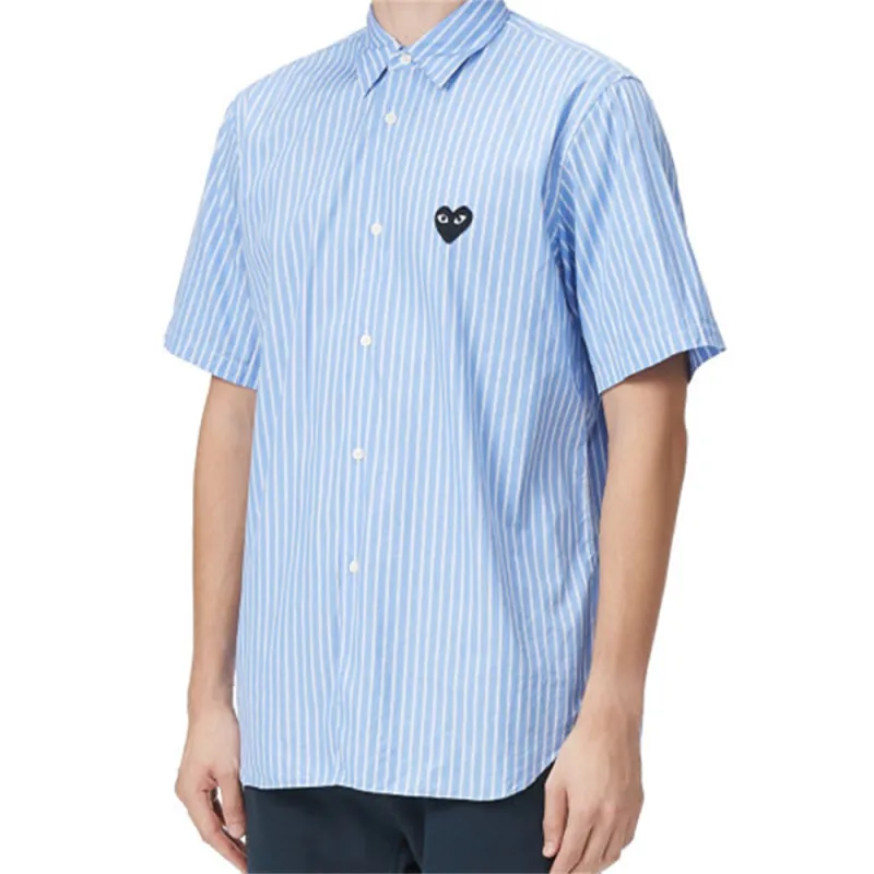 CDG Play Shirt Men's Light Blue-2
