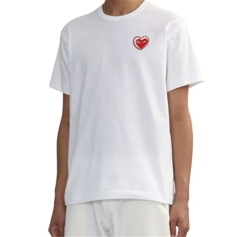 CDG Play SS25 T Shirt Unisex Red-2