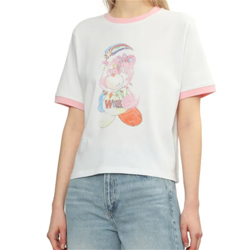 WE11DONE Colorful Teddy Ringer T shirt-3