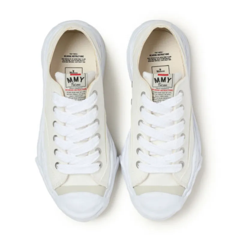 MIHARA YASUHIRO Balance Low Top Canvas Shoes Women's White-4