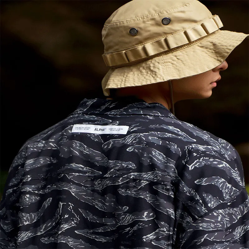 Alpha Industries SS24 Shirt Unisex MLX/Camouflage Gray-4