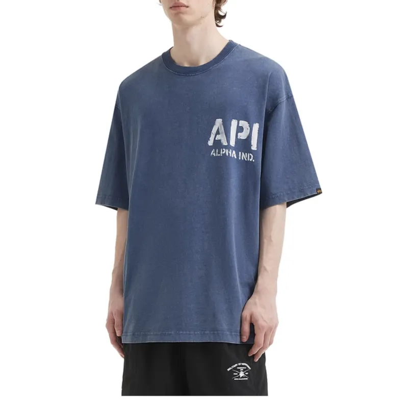 Alpha Industries T Shirt Unisex Blue-2