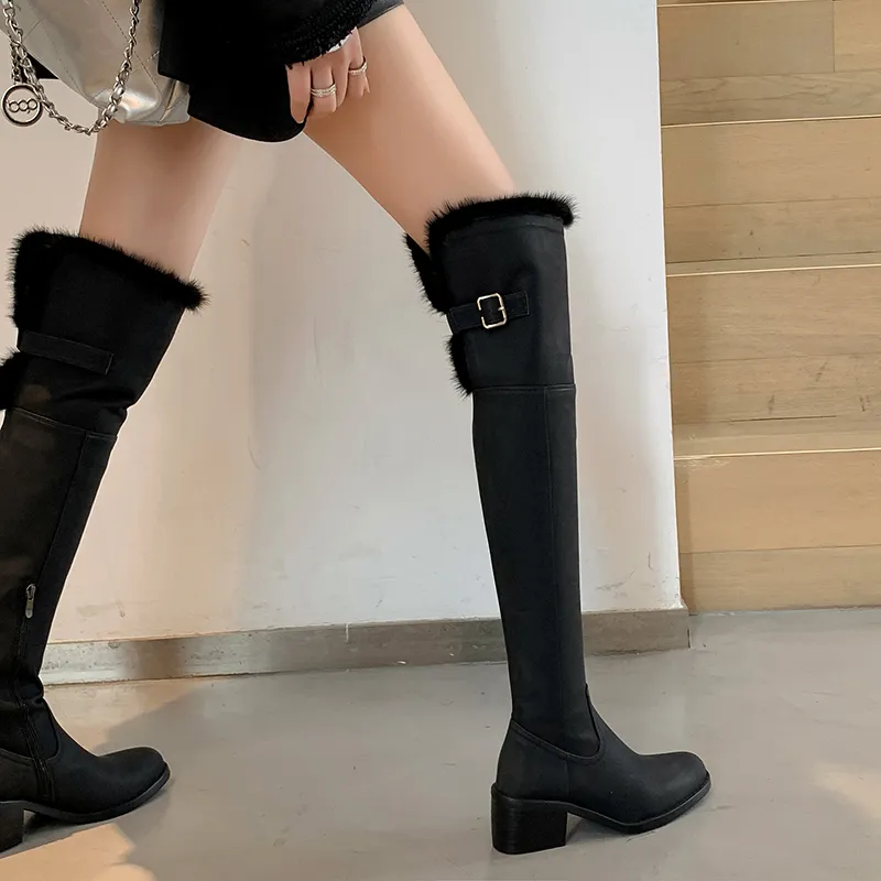 RAPHAEL SONA Over-the-knee Boots 5.5CM Women's-1