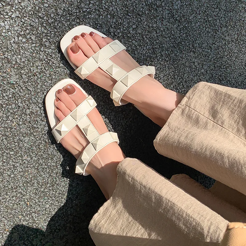 RAPHAEL SONA Stud Quiet Slide Slippers Women's-2