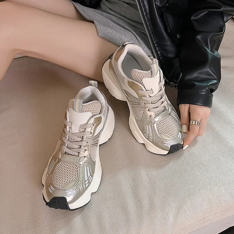 RAPHAEL SONA Mid Top Chunky Sneakers Women's-9