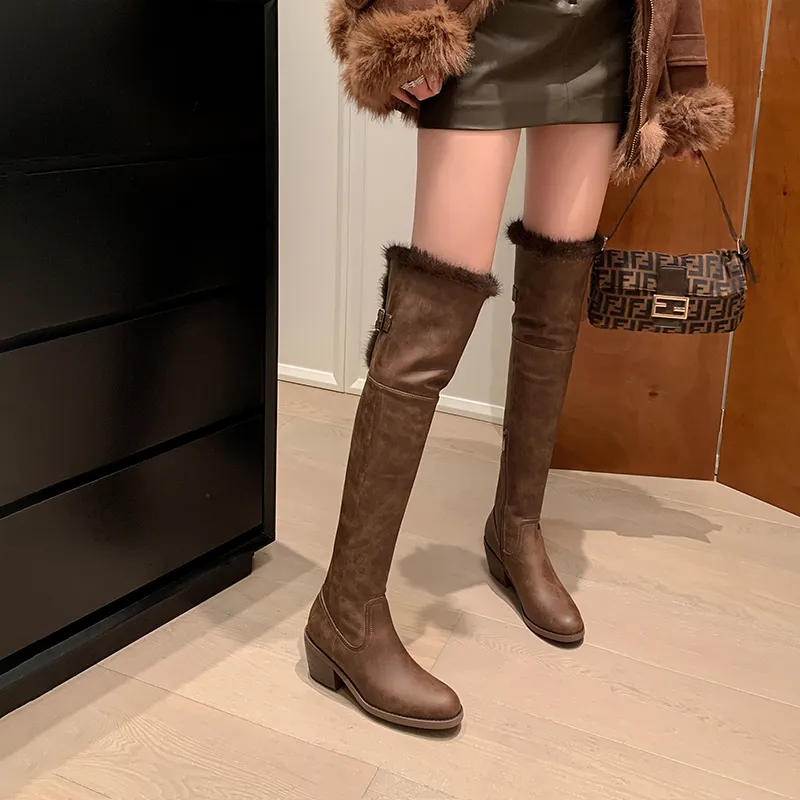RAPHAEL SONA Over-the-knee Boots 5.5CM Women's-7