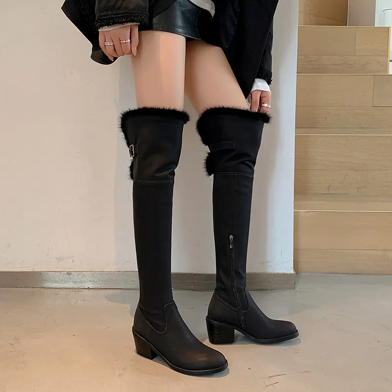 RAPHAEL SONA Over-the-knee Boots 5.5CM Women's-5
