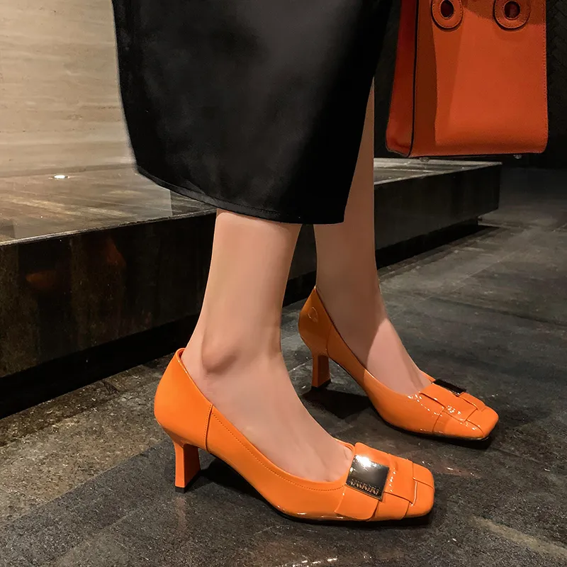 RAPHAEL SONA Chunky Heel High Heels Women's-12