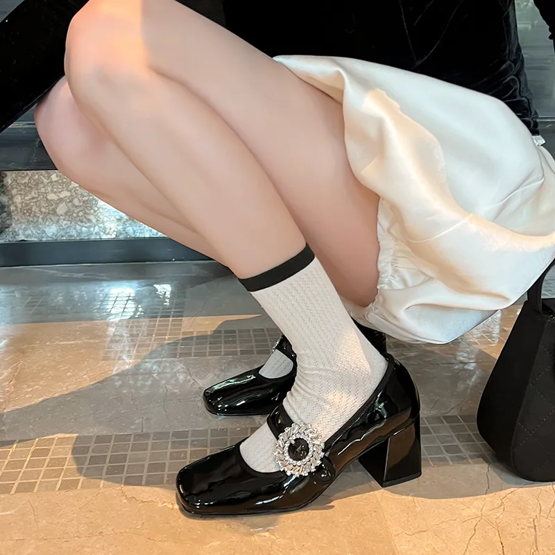 RAPHAEL SONA Chunky Heel High Heels 6.5cm Women's-3