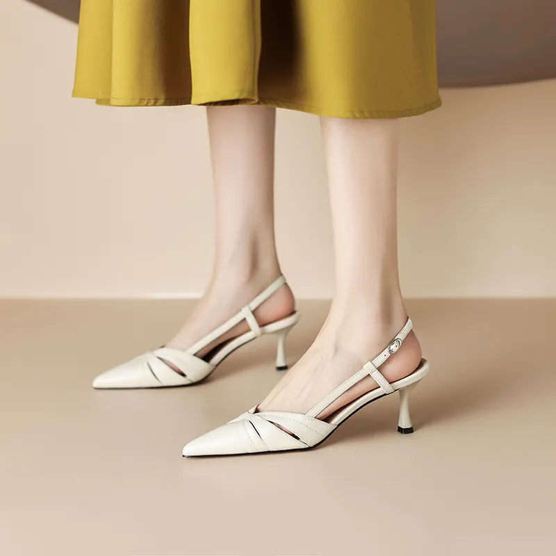 RAPHAEL SONA Slim Heel High Heels 6.5CM Women's-7