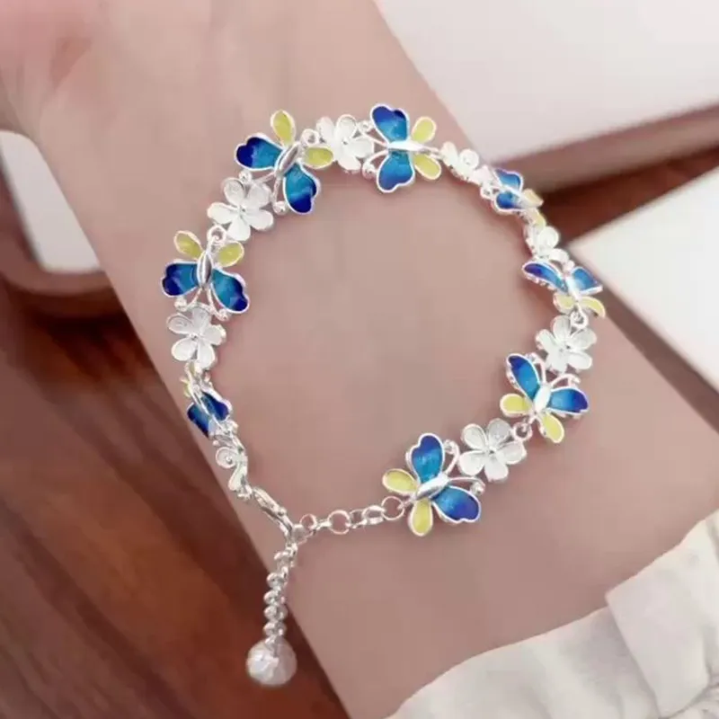 LAOYINFANG Sterling Silver Bracelets Women's-5