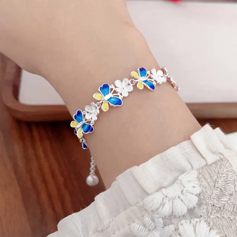 LAOYINFANG Sterling Silver Bracelets Women's-2