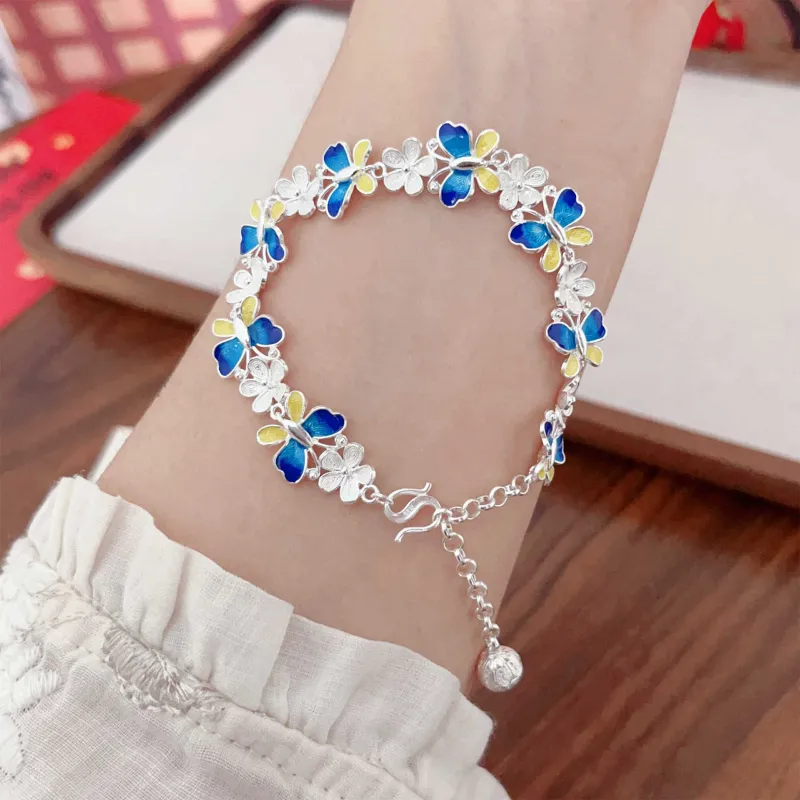 LAOYINFANG Sterling Silver Bracelets Women's-3