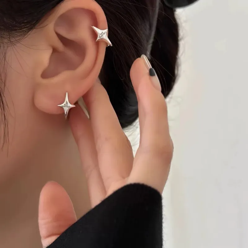 LAOYINFANG S925 Silver Earrings Unisex-5