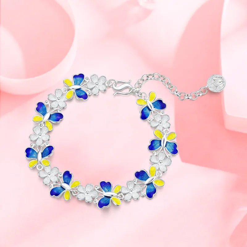 LAOYINFANG Sterling Silver Bracelets Women's-4