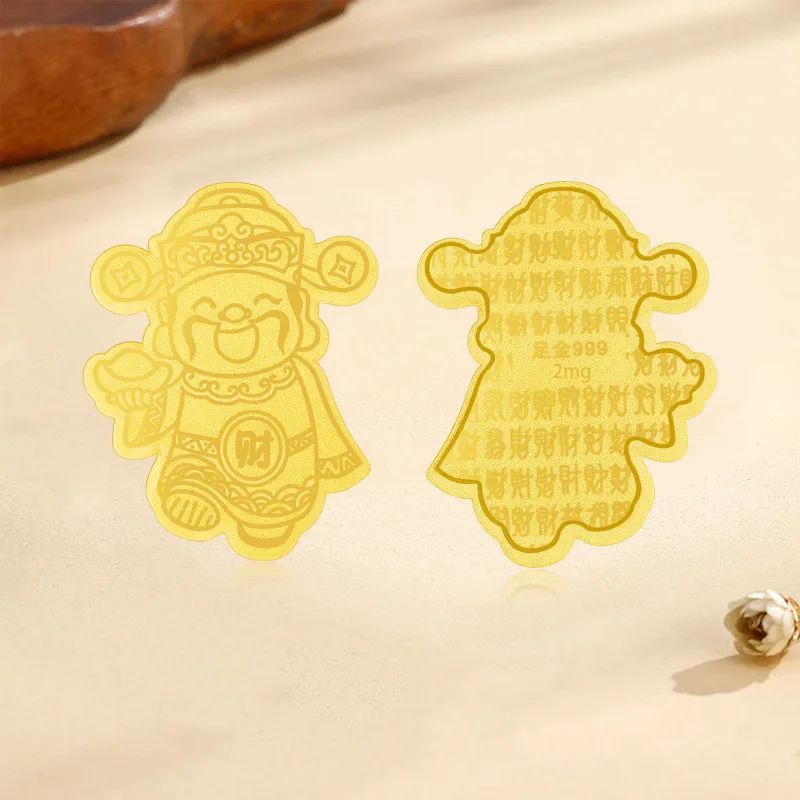 LAOYINFANG Gold Containing Sticker Cell Phone Sticker Unisex-10
