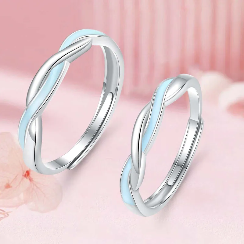 LAOYINFANG S999 Silver Full Silver Ring Unisex-2