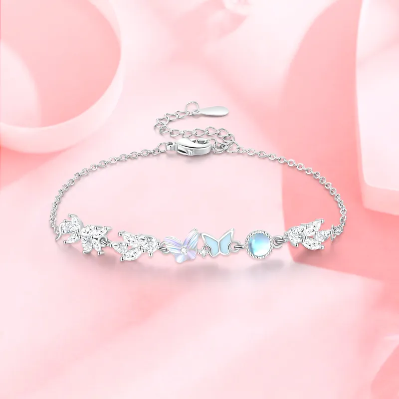 LAOYINFANG 990 Silver Bracelets Women's-2