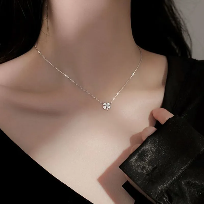 LAOYINFANG Sterling Silver 990 Necklaces Women's-4