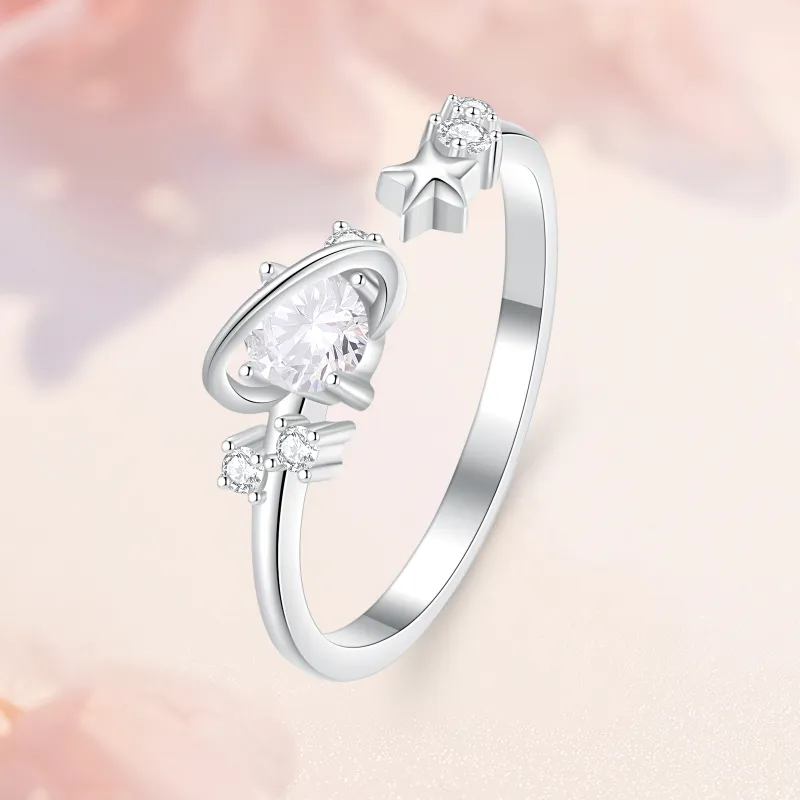 LAOYINFANG S 999 Fine Silver Sterling Silver Rings Women's-5