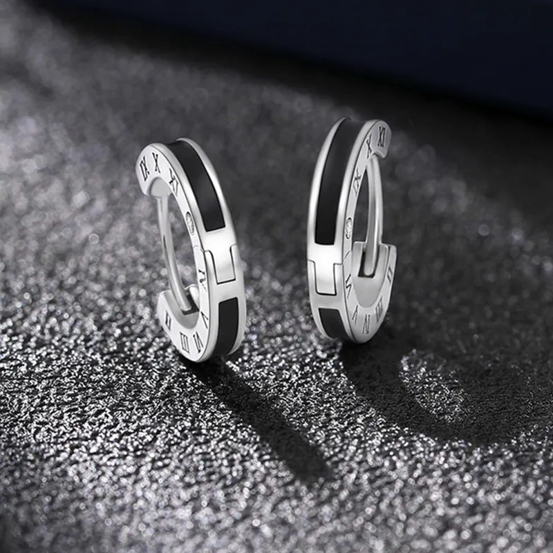 LAOYINFANG Sterling Silver Stud Earrings Unisex-4