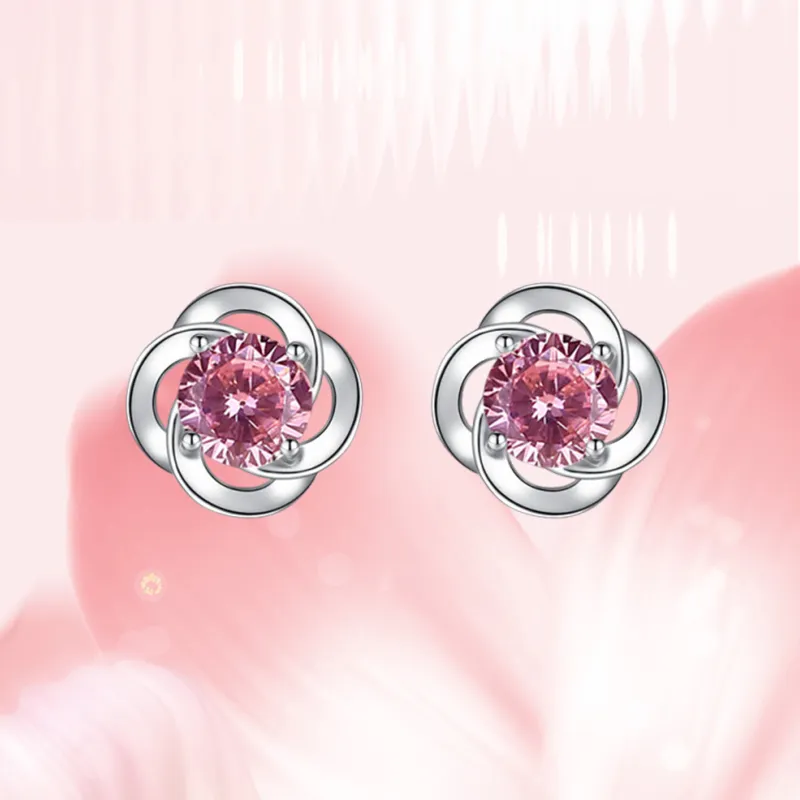 LAOYINFANG Sterling Silver Stud Earrings Women's-7