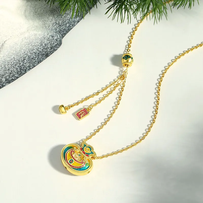 LAOYINFANG Sterling Silver 990 Necklaces Women's-4
